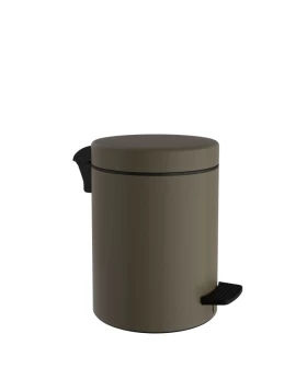 Χαρτοδοχείο 5 Lit, Soft Close - Matt Light Bronze, Pam & Co, Ø20 x H28 (cm), 05-096-963 (Image 1)