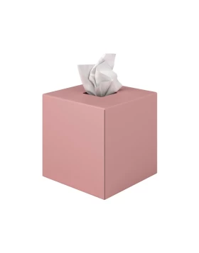 Θήκη Χαρτομάντηλων Κύβος - Matt Pink, Pam & Co, W13 x D13 x H13 (cm), 124-303 (Image 1)