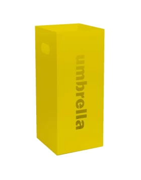 Ομπρελοθήκη Τετράγωνη - Matt Yellow, Pam & Co, W22 x D22 x H50 (cm), 24-603 (Image 1)