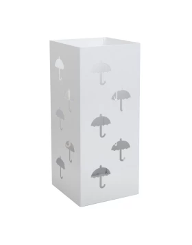 Ομπρελοθήκη Τετράγωνη - Matt White, Pam & Co, W22 x D22 x H50 (cm), 25-033 (Image 1)