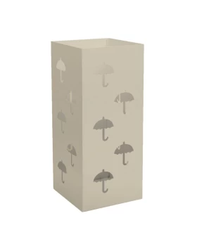 Ομπρελοθήκη Τετράγωνη - Matt Ivory, Pam & Co, W22 x D22 x H50 (cm), 25-703 (Image 1)