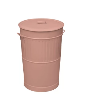 Κάδος Απορριμμάτων Retro 100Lit - Matt Pink, Pam & Co, Ø48 x H68 (cm), 4868-303 (Image 1)