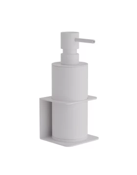 Επιτοίχιο Dispenser (350ml) - Matt White, Pam & Co, W7,5 x D7 x H19 (cm), 81-033 (Image 1)
