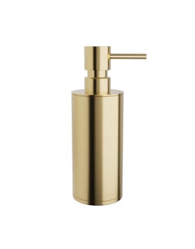 Dispenser Μασίφ (350ml) - Brushed Gold, Pam & Co, Ø6 x H19 (cm), 88-023 (Image 1)