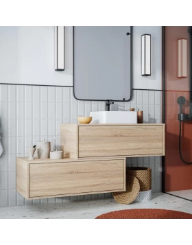 Έπιπλο με 2 Συρτάρια Premium Line Double Honey Wood (80x46.5cm) (Image 1)