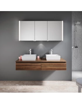 Έπιπλο με 2 Συρτάρια Premium Line Wood Oak Brown (155x45cm) (Image 1)