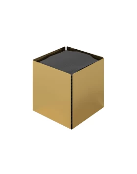 Θήκη Χαρτομάντηλων Κύβος - Gold, Pam & Co, W13 x D13 x H13 (cm), 123-024 (Image 1)