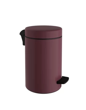 Χαρτοδοχείο 10 Lit Soft Close, No Inner Bucket - Matt Bordeaux, Pam & Co, Ø20 x H37 (cm), 2037-153 (Image 1)