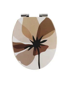 Κάλυμμα λεκάνης Mdf με Soft Close & Ανοξείδωτους μεντεσέδες 0581 Πολύχρωμο (37.5x46cm) (Image 1)