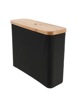 Καλάθι αποθήκευσης Bamboo σειρά 8463 Μαύρο (35x45x15cm) (Image 1)