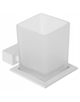 Ποτηροθήκη Γυαλί BronzeArt 20V1-AA/Λευκό Ματ (Image 1)