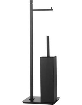 Καλόγερος Χαρτοθήκη & Πιγκάλ BronzeArt 01M3-MM-2S/Μαύρο Ματ (Ύψος 70cm) (Image 1)