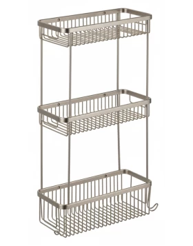 Σπογγοθήκη Τριπλή 32cm BronzeArt 1698-11-3/Ματ Inox (54cm Ύψος) (Image 1)