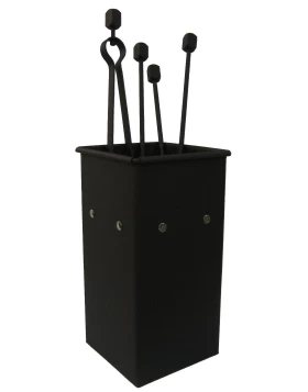 Κουβάς με 4 Εργαλεία Τζακιού Τρουκς σειρά 20-069 Αντικέ Σκουριά (18x33cm)
