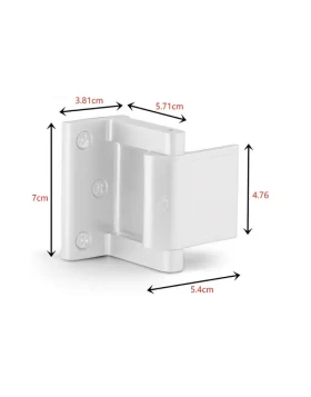 Μπλοκ Μερικού Ανοίγματος Ξύλινης Πόρτας σειρά 81-3 Λευκό (Image 1)