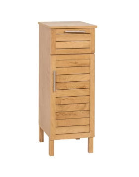 Έπιπλο Ξύλινο με Ντουλάπι σειρά 9738 Φυσικό Ξύλο (35x30x93cm) (Image 1)