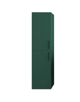Στήλη Κρεμαστή με 2 Ντουλάπια Fluted Πράσινο Ματ (30x26x120cm) (Image 1)