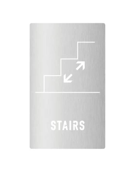 Αυτοκόλλητη Σήμανση Σκάλας ILAVIO 945 Ματ Ανοξείδωτο (30x70cm) (Image 1)