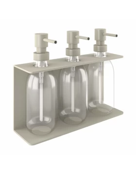 Επιτοίχια Dispenser (3 x 300ml) - Matt Ivory, Pam & Co, W25 x D7.5 x H20 (cm), 251375-703 (Image 1)