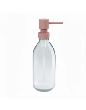 Dispenser Γυάλινο (300ml) - Matt Dusty Pink, Pam & Co, Ø6.5 x H20 (cm), 79-304 (Image 1)