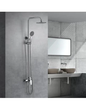 Στήλη Ντους 2 εξόδων Imex Belgica BDZ044 Χρωμέ (Ρυθμιζόμενου Ύψους 89.5-133cm) (Image 1)