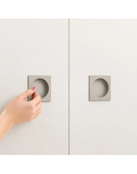Χούφτα για Συρόμενη πόρτα ή Επίπλων Ζωγομετάλ 300 Titanium Blair (5.9cm) (Image 1)