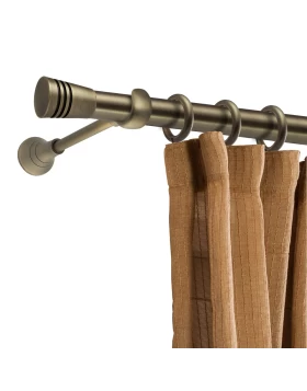 Μπρονζέ Κουρτινόξυλα Φ.25 Αντικέ ματ σειρά Λέρος 9008(Μονό ή Διπλό) (Image 1)