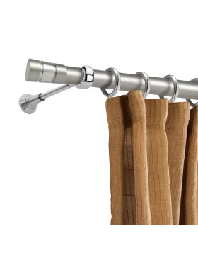 Κουρτινόξυλα Ανοξείδωτα Φ.25 Νίκελ ματ σειρά Αμοργός 78595 (Μονό ή Διπλό) (Image 1)