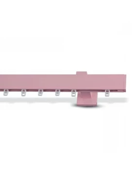 Μεταλλικό κουρτινόξυλο ροζ σιδηρόδρομος slim line
