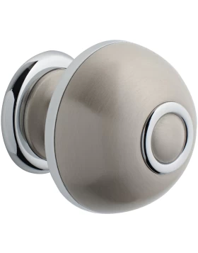 Πόμολα Εξώπορτας Ζωγομετάλ σειρά 0066 σε Νίκελ ματ/Χρώμιο (Image 1)