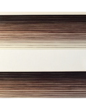 Διπλά Ρόλλερ Ελεγχόμενης Σκίασης Καφέ Μπεζ Μαύρο με ρίγες 38-01 (Image 1)