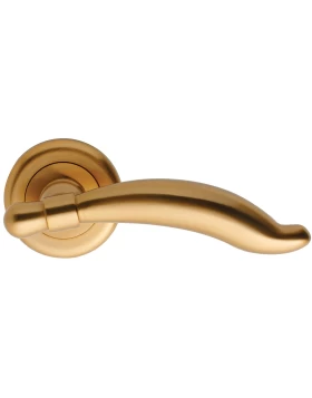 Πόμολα Πόρτας Ζωγομετάλ Χειρολαβές με ροζέτα 375 Όρο ματ (Image 1)