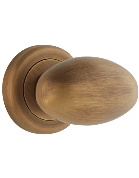 Πόμολα Πόρτας Ζωγομετάλ Χειρολαβές με ροζέτα 184 Μπρονζέ (Image 1)