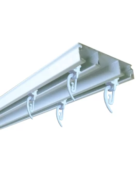 Σιδηρόδρομοι διπλοί 43mm για Κουρτίνες τύπου Δανίας σειρά 0988 (Image 1)