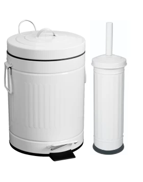 Σετ Χαρτοδοχείο 5lt & Πιγκάλ σειρά 02110 Λευκό (Soft Close) (Image 1)