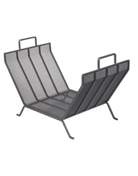 Ξυλοθήκες τζακιού Viometal σειρά Σικάγο 520 σε Μαύρο (Image 1)