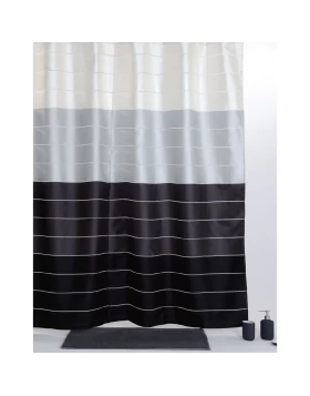 Κουρτίνα Μπάνιου Roll Magico σειρά 169 Μαύρο Γκρι (σε 2 διαστάσεις) (Image 1)