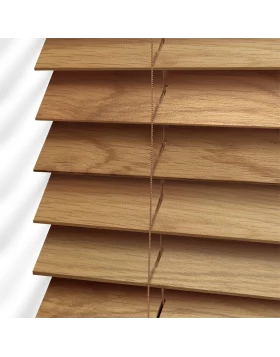 Ξύλινα Στόρια Optima 50mm σειρά M2401 Rich Oak (Image 1)