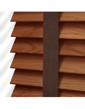 Ξύλινα Στόρια Optima 50mm με Τιράντες σειρά M3201 Rose Wood (Image 1)