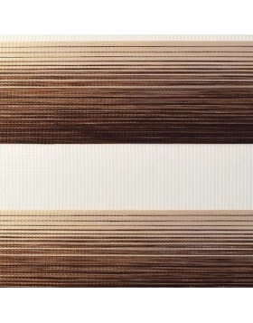 Διπλά Ρόλλερ Ελεγχόμενης Σκίασης Καφέ Μπεζ με ρίγες 38-03 (Image 1)