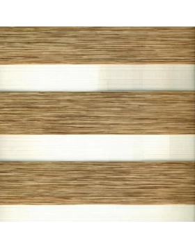 Διπλά Ρόλλερ Ελεγχόμενης Σκίασης Καφέ Απομίμηση Ξύλου 40-20 (Image 1)