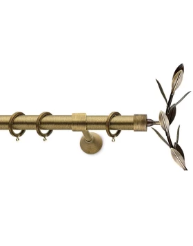 Μπρονζέ Κουρτινόξυλα Φ.25 Αντικέ ματ σειρά Eloy(Μονό ή Διπλό) (Image 1)