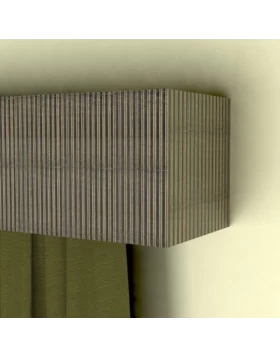 Κουρτινόξυλο μετόπη Demo σειρά 600 σε Μαύρο Χρυσό (Image 1)