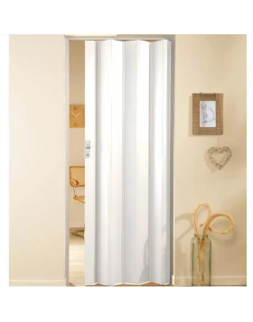 Πτυσσόμενη Πόρτα Φυσαρμόνικα Ακορντεόν σε απόχρωση Άσπρο (Image 1)