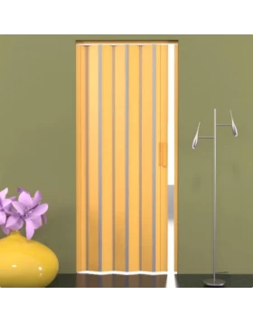 Πτυσσόμενη Πόρτα Φυσαρμόνικα Ακορντεόν σε Διχρωμία Μόκα Γκρι