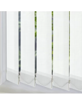 Περσίδες Παραθύρων 12.9cm Luxury σειρά 41540 Άσπρο με Ρίγες
