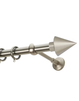 Κουρτινόξυλα Ζωγομετάλ Φ.25 Ανοξείδωτα σειρά E4146(Μονό ή Διπλό) (Image 1)