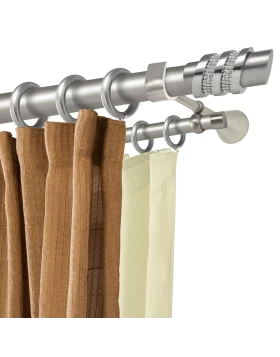 Κουρτινόξυλα Ανοξείδωτα Φ.35 σειρά Satellite Strass 18749 (Image 1)