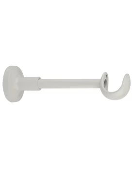 Στήριγμα για Κουρτινόξυλα Φ.25 Ζωγομετάλ σειρά 4009 Λευκό  (Image 1)