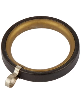 Κρίκοι Κουρτινών για Κουρτινόξυλα Φ.25 Ζωγομετάλ 0228 Σκουριά Αντικέ (10 τεμάχια) (Image 1)